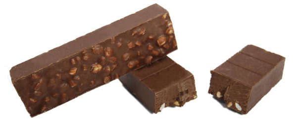 Schokolade-Zucker-Haselnuss-Riegel